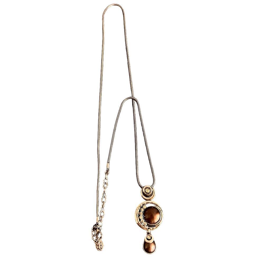 Howard's Jewelry Collection Brown Pendant Elegant Necklace